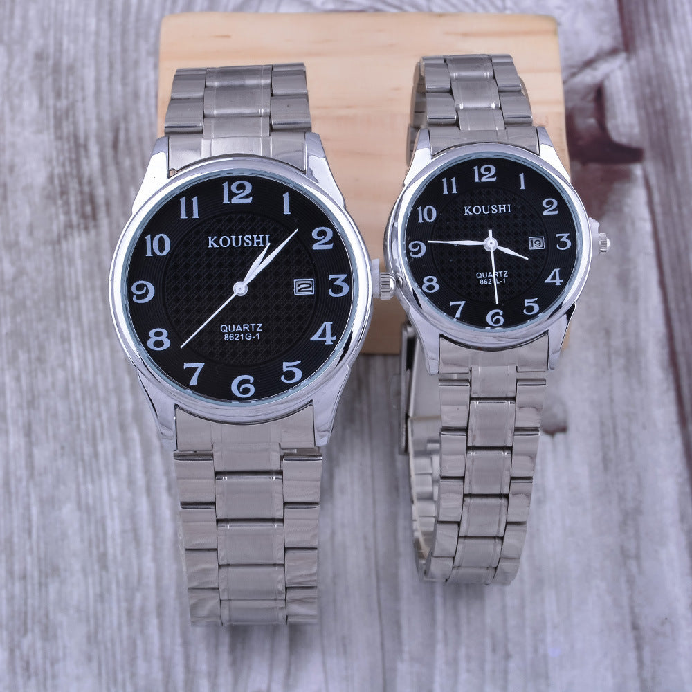 Herrenuhren Geschenkset in Braun oder Schwarz
