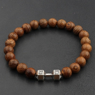 mystische Armbänder Naturholzperlen und Onyx, Lapislazuli, verschiedene Ausführungen