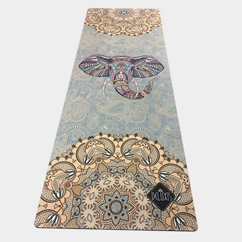 Luxus Yoga-Matte aus Wildleder und Natur-Kautschuk, sehr beliebt !