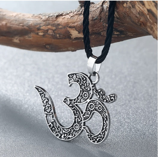 OM Halskette Ethnische Halskette Meditation Yoga Schmuck