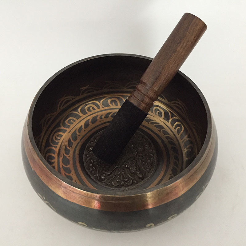 original Nepalesische Klangschale aus reinem Kupfer, Buddha-Klangschale !