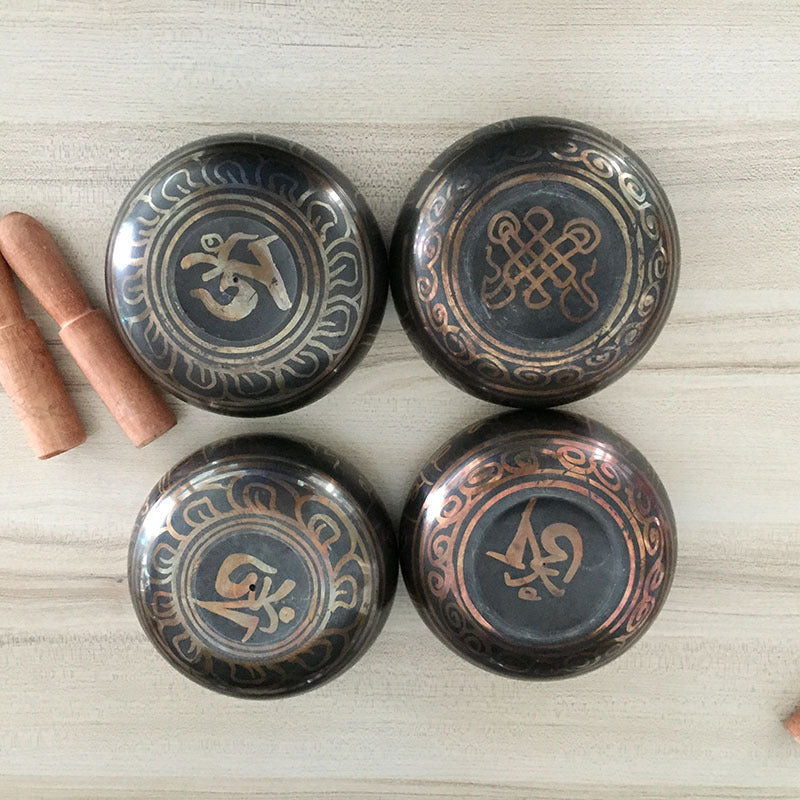 original Nepalesische Klangschale aus reinem Kupfer, Buddha-Klangschale !