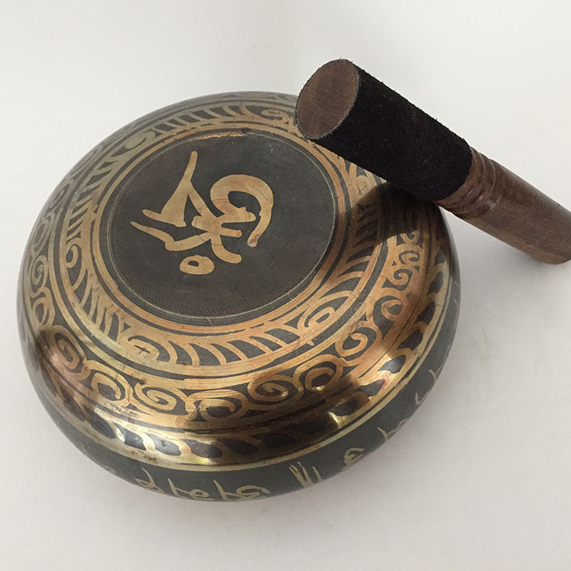 original Nepalesische Klangschale aus reinem Kupfer, Buddha-Klangschale !