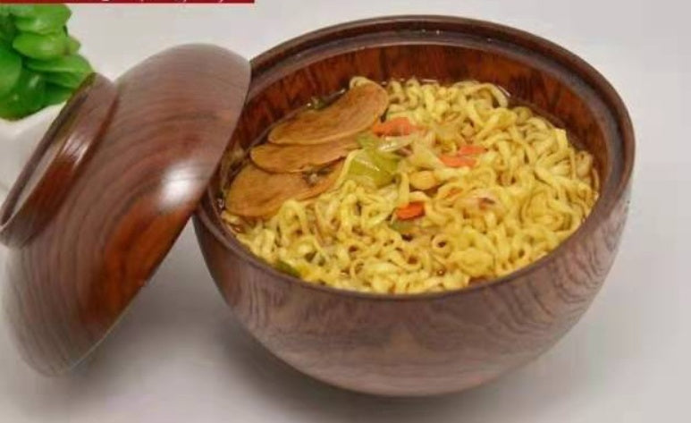 Massivholzschüssel mit Deckel für Porridge oder ähnliches aus Jujube-Holz !