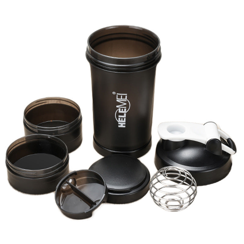 Shaker Flasche 600ml mit Dose für Proteinpulver !