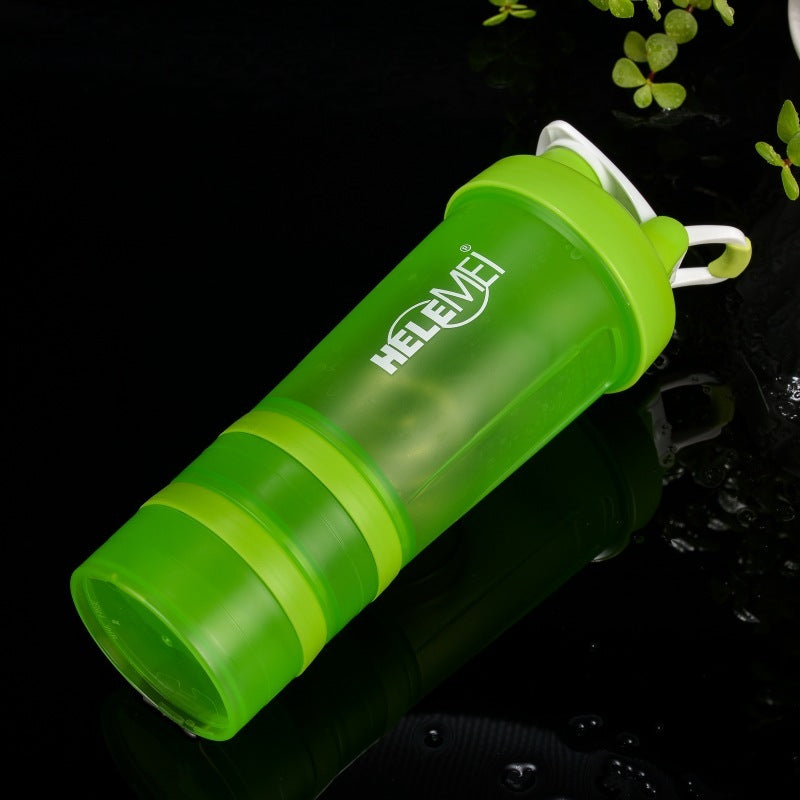 Shaker Flasche 600ml mit Dose für Proteinpulver !