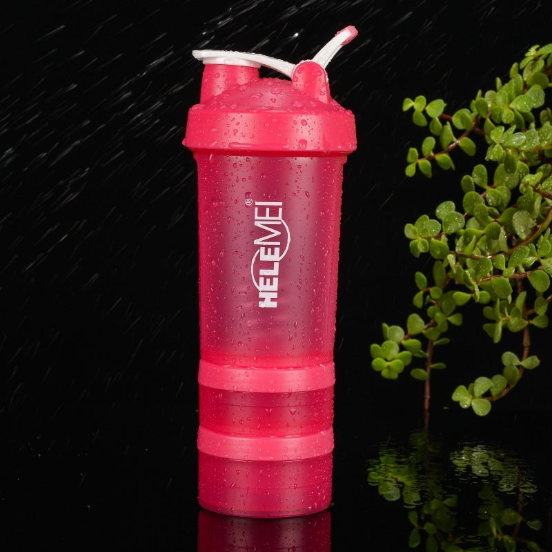 Shaker Flasche 600ml mit Dose für Proteinpulver !