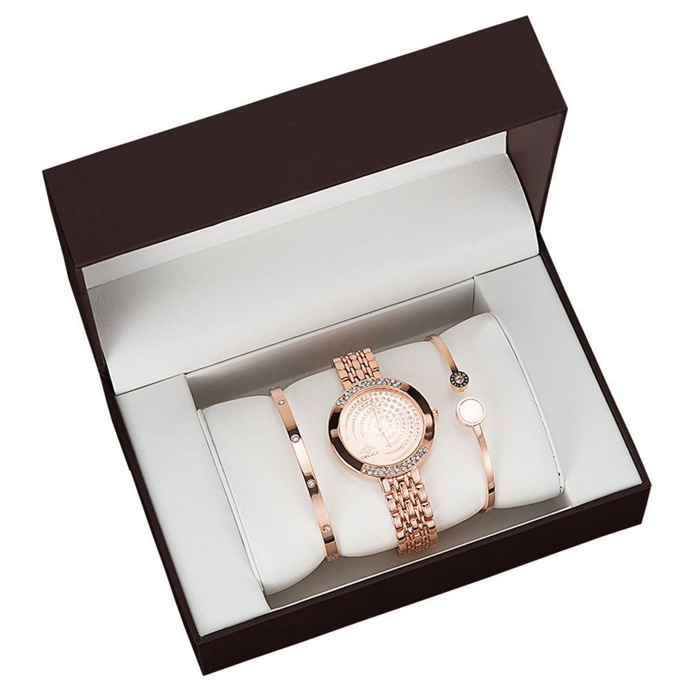 Atmosphärisches Damen-Uhr Geschenke SET in verschiedenen Farben