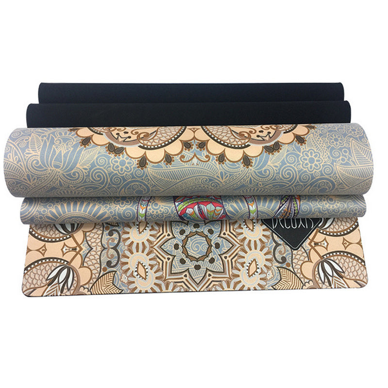 Luxus Yoga-Matte aus Wildleder und Natur-Kautschuk, sehr beliebt !