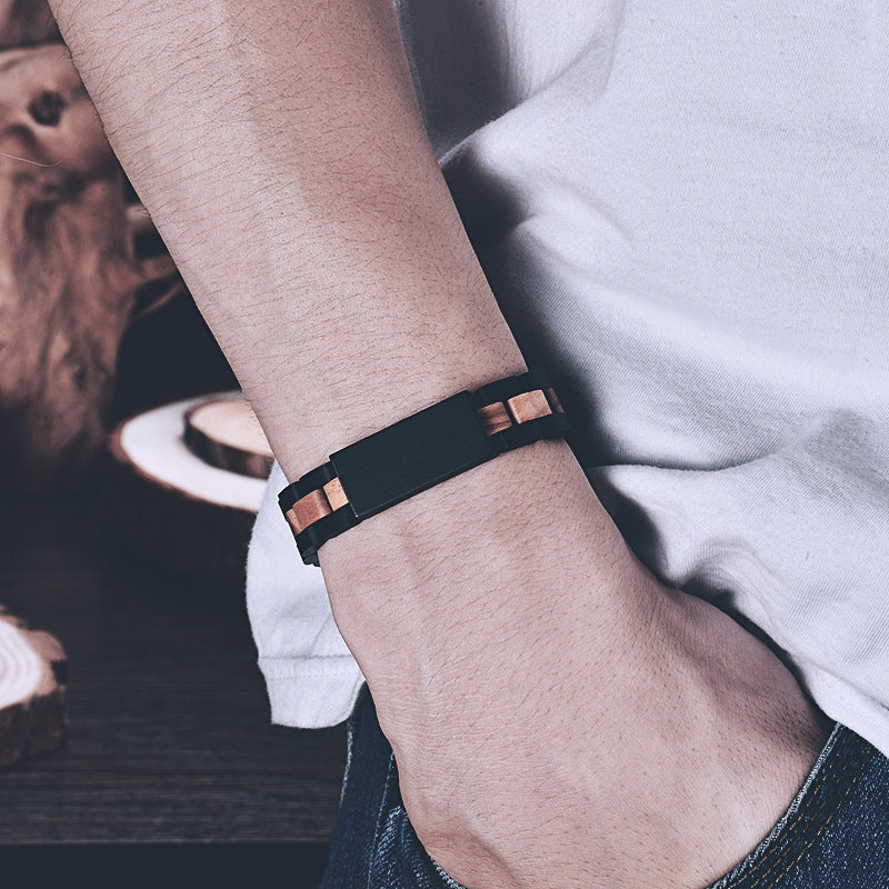 kraftvolles Holz Armband ! Ebenholz, Rotem Sandelholz, Zebra Holz !